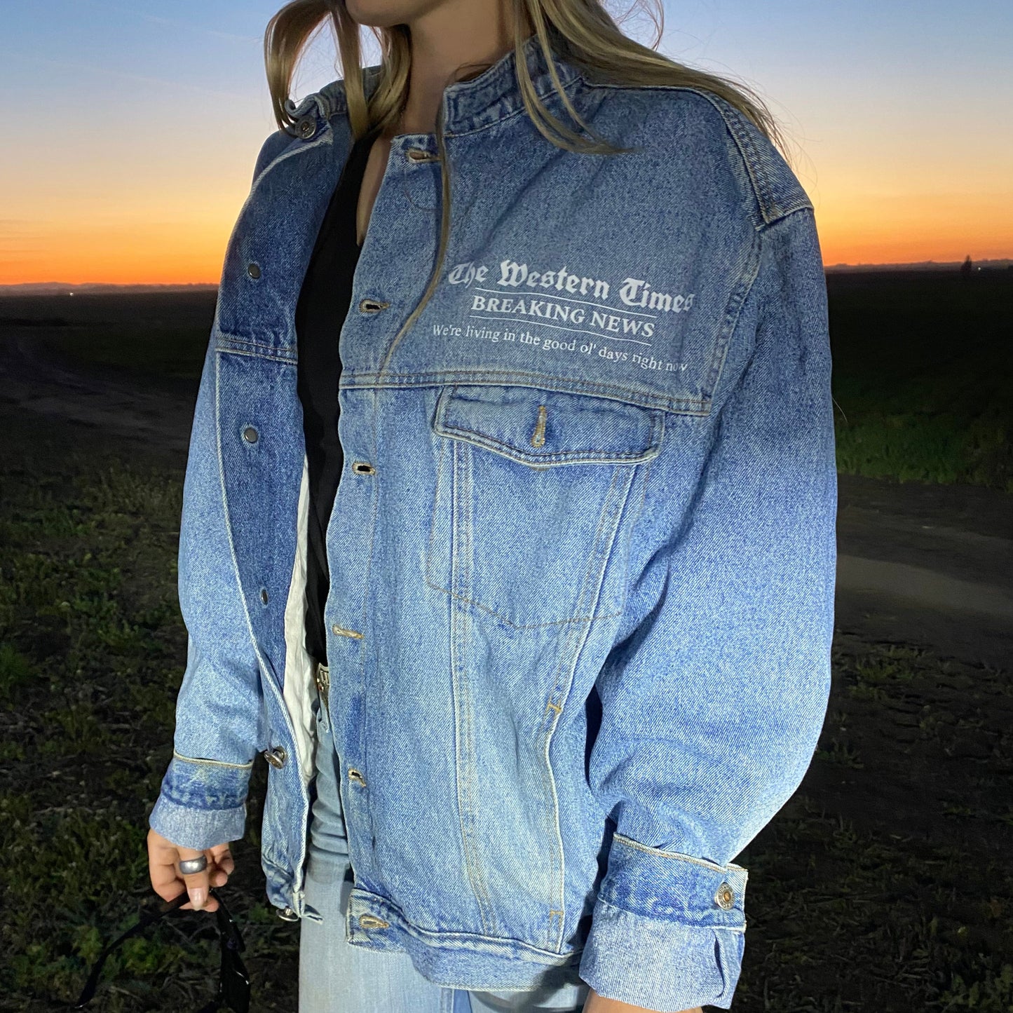 Over Up Denim Coat