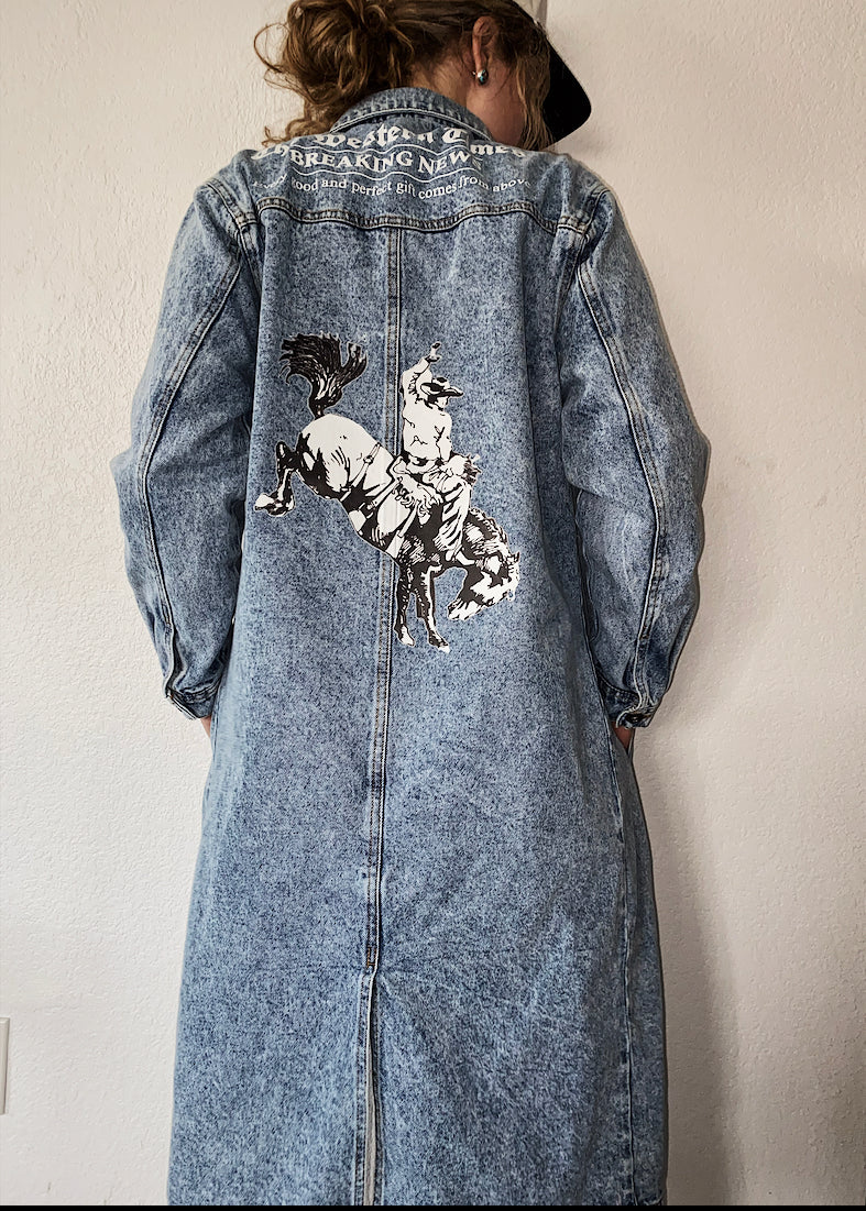 Denim Trench Coat